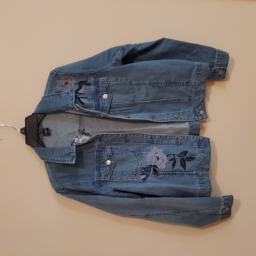 Jean Jacket - Floral L